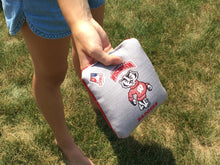 Load image into Gallery viewer, &quot;Red/White Wisconsin Badger Cornhole Bags Two-Sided Pro-Level Regulation - Officially Licensed KT Cornhole Wraps and Boards &quot;
