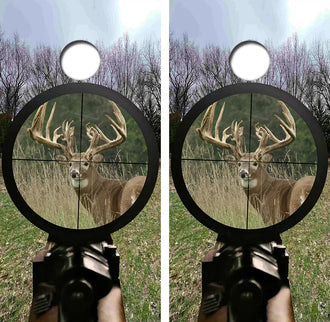 Hunting Monster Bucks Cornhole Wrap Decal with Free Laminate Included Ripper Graphics