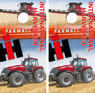 International Harvester Cornhole Wood Board Skin Wraps FREE LAMINATE Ripper Graphics