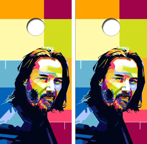 John Wick Painting Cornhole Wrap Decal with Free Laminate Included Ripper Graphics