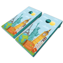 Load image into Gallery viewer, &quot;Landmark Cornhole Game Boards Decals Wraps Cornhole Board Wraps and Decals Cornhole Skins Stickers Laminated Cornhole Wraps KT Cornhole &quot;
