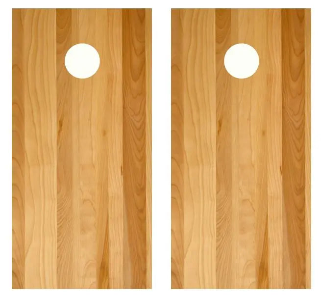Light Plank Wood Cornhole Wood Board Skin Wrap Ripper Graphics