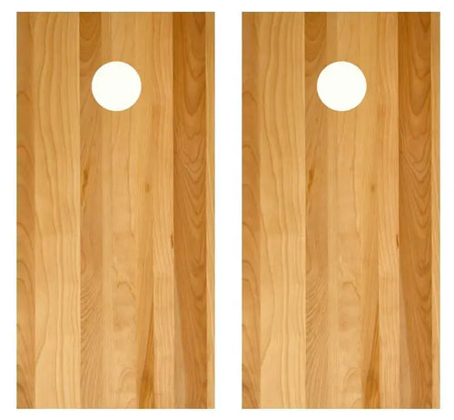 Light Plank Wood Cornhole Wood Board Skin Wrap Ripper Graphics