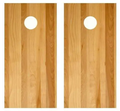 Light Wood Cornhole Wood Board Skin Wrap Ripper Graphics