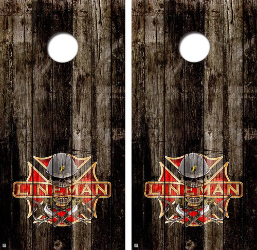 Lineman Firefighter Conhole Board Skin Wraps FREE LAMINATE Ripper Graphics