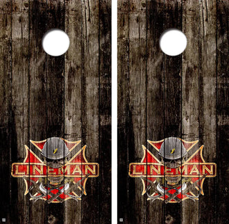 Lineman Firefighter Conhole Board Skin Wraps FREE LAMINATE Ripper Graphics