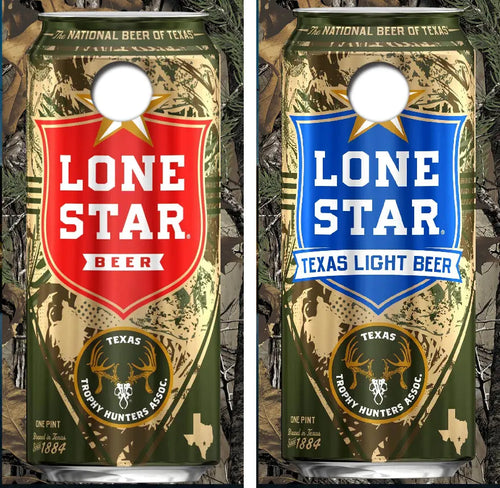 Lone Star Hunting Cans Cornhole Wrap Decal with Free Laminate Included Ripper Graphics