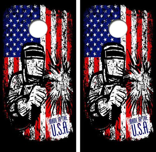 Made in the USA Cornhole Wood Board Skin Wraps FREE LAMINATE Ripper Graphics