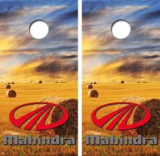 Mahindra Field Cornhole Board Wraps FREE LAMINATE Ripper Graphics