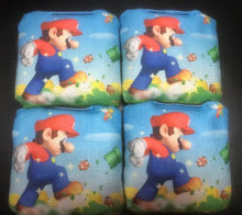 Load image into Gallery viewer, &quot;Mario Bros - Mario Backyard Cornhole Bags Set of 4 Ripper Graphics &quot;
