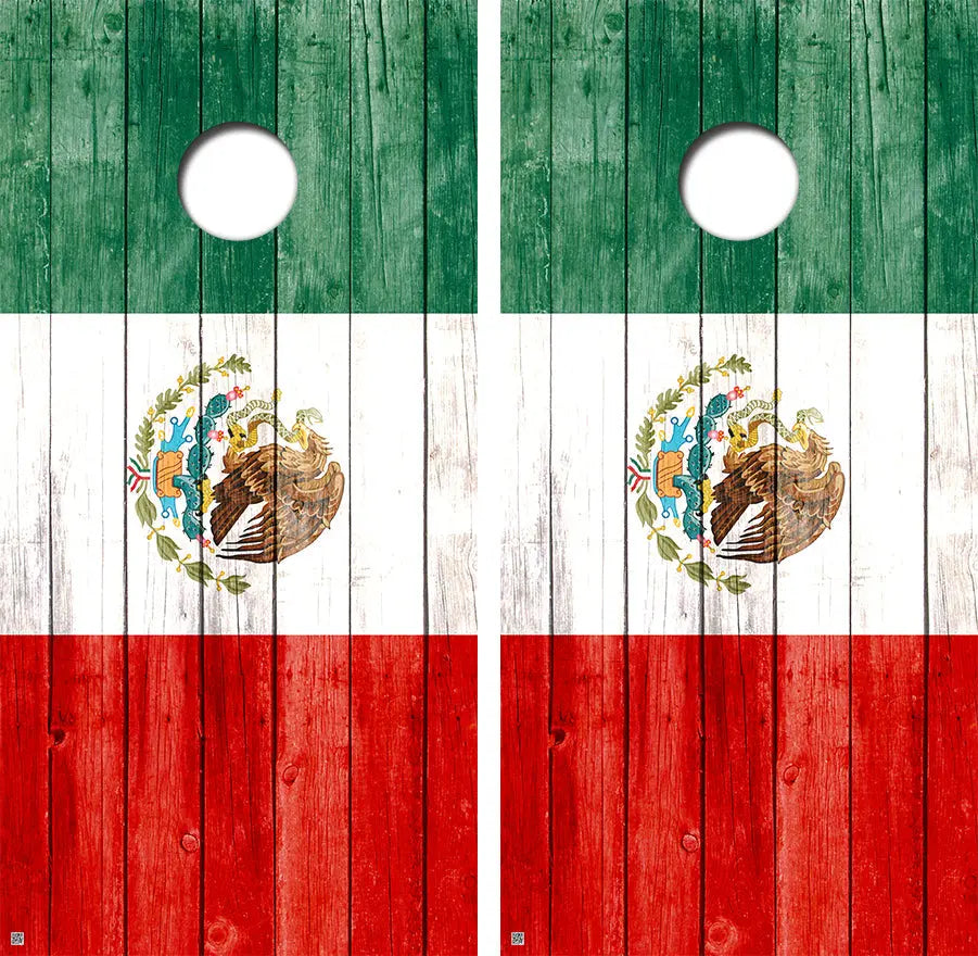 Mexican Flag Conhole Board Skin Wraps FREE LAMINATE Ripper Graphics