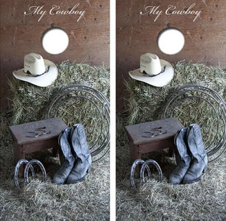My Cowboy Cornhole Wood Board Skin Wrap Ripper Graphics