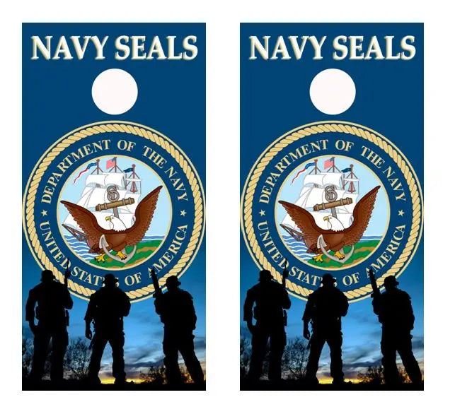 Navy Seals Cornhole Wood Board Skin Wrap Ripper Graphics