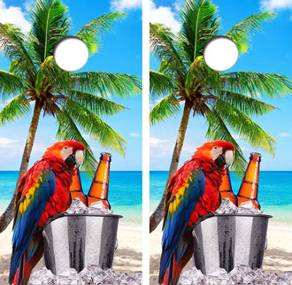 On The Beach Cornhole Board Wraps FREE LAMINATE Ripper Graphics