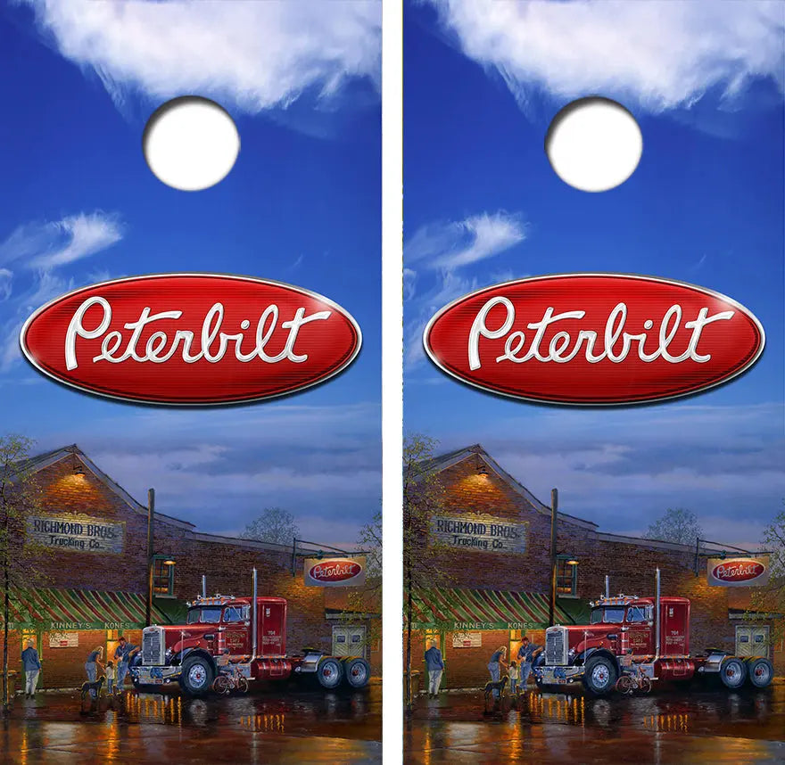Peterbilt Diner Cornhole Wrap Decal with Free Laminate Included Ripper Graphics