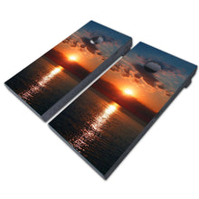 Load image into Gallery viewer, &quot;Realistic Sunset Cornhole Game Boards Decals Wraps Cornhole Board Wraps and Decals Cornhole Skins Stickers Laminated Cornhole Wraps KT Cornhole &quot;
