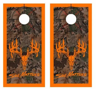 Realtree Camo - Sizes Matters Cornhole Wood Board Skin Wraps Ripper Graphics