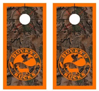 Realtree Camo Ducks & Bucks Cornhole Wood Board Skin Wraps Ripper Graphics