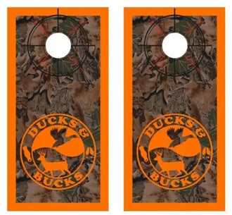 Realtree Camo Ducks & Bucks Cornhole Wood Board Skin Wraps Ripper Graphics
