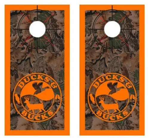 Realtree Camo Ducks & Bucks Cornhole Wood Board Skin Wraps Ripper Graphics