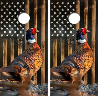 Ringneck Pheasant Cornhole Wrap Decal with Free Laminate Included Ripper Graphics