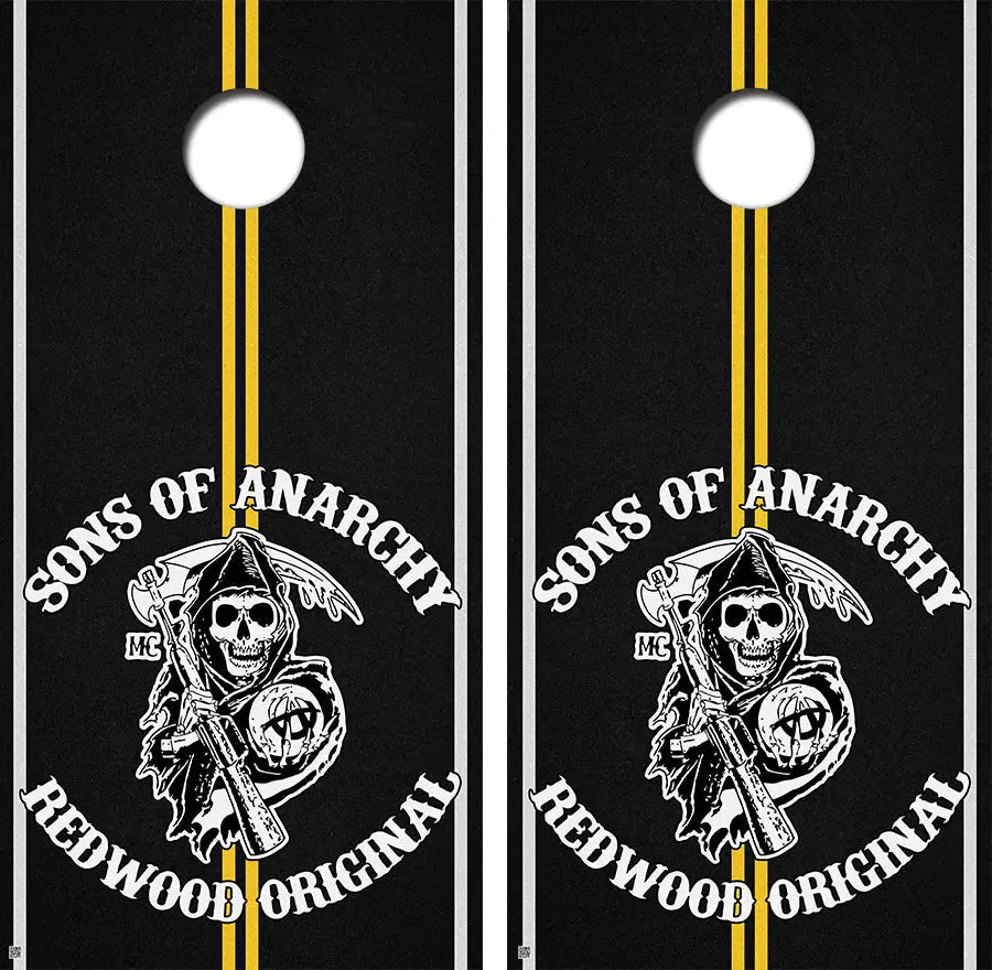 Sons of Anarchy Cornhole Board Skin Wrap FREE LAMINATE Ripper Graphics