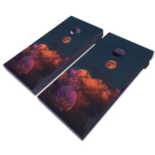 Load image into Gallery viewer, &quot;Spooky Moon Cornhole Game Boards Decals Wraps Cornhole Board Wraps and Decals Cornhole Skins Stickers Laminated Cornhole Wraps KT Cornhole &quot;
