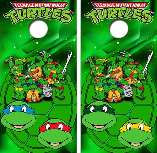 Teenage Mutant Ninja Turtles Cornhole Wrap Decal with Free Laminate Included Ripper Graphics