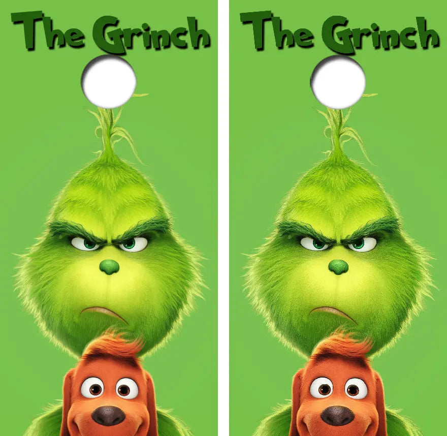 The Grinch Cornhole Wrap Decal with Free Laminate Included Ripper Graphics