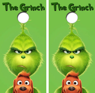 The Grinch Cornhole Wrap Decal with Free Laminate Included Ripper Graphics