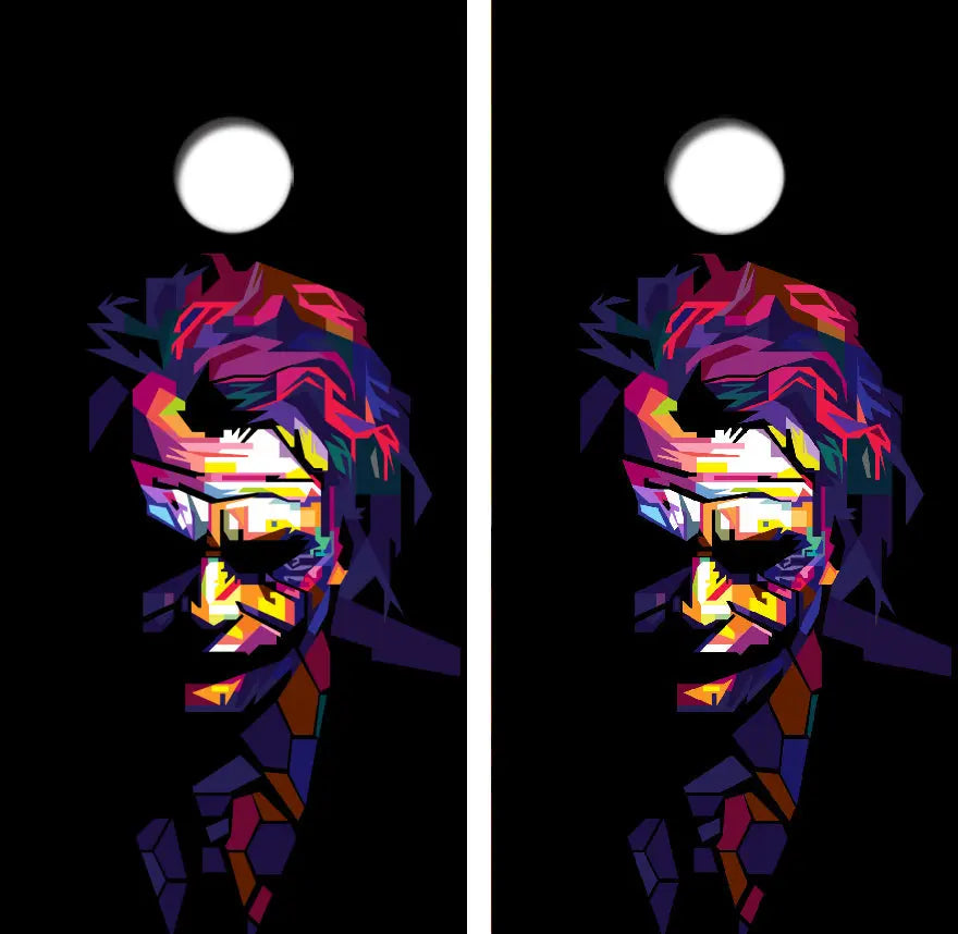 The Joker Painting Cornhole Wrap Decal with Free Laminate Included Ripper Graphics