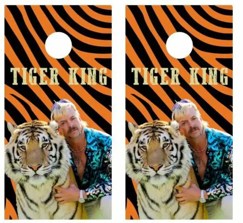 Tiger King Cornhole Wood Board Skin Wrap Ripper Graphics