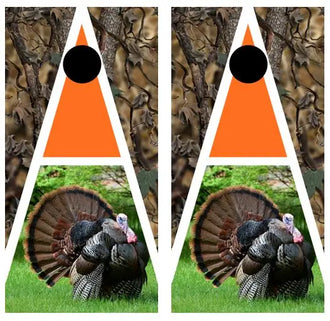 Tom Turkey Cornhole Wood Board Skin Wrap Ripper Graphics
