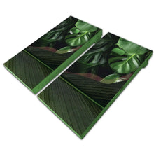 Load image into Gallery viewer, &quot;Tropical Leaves Cornhole Vinyl Wraps &amp; Cornhole Boards (2 Pack) S4017 KT Cornhole &quot;
