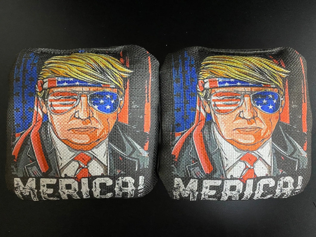 Trump Merica Backyard Cornhole Bags Set of 4 Ripper Graphics