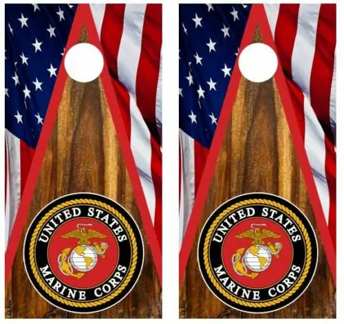 U.S. Marine Corps Cornhole Wood Board Skin Wrap Ripper Graphics