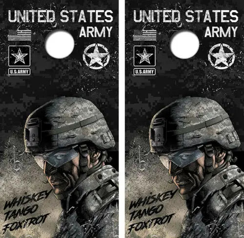 United States Army Cornhole Wood Board Skin Wrap Ripper Graphics