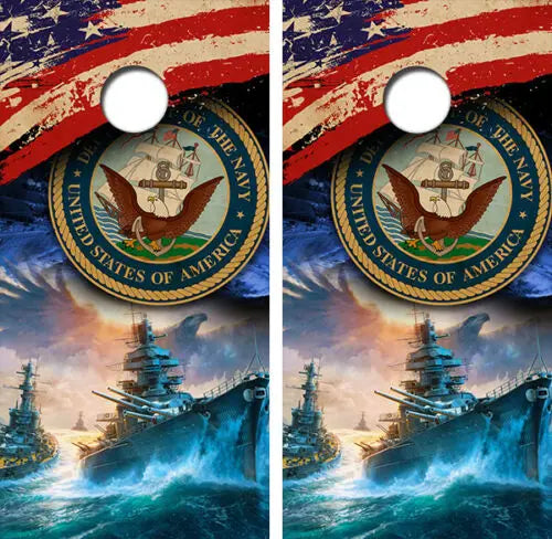 United States Navy Cornhole Wood Board Skin Wraps FREE L Ripper Graphics