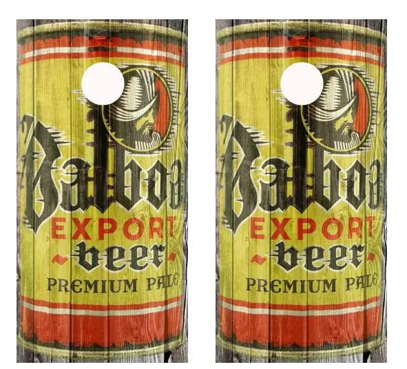 Vintage Balboa Export Beer -  Beer Can Barnwood Cornhole Wood B Ripper Graphics