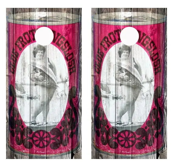 Vintage Olde Frothingslosh Beer -  Purple Beer Can Barnwood Cornhole Woo Ripper Graphics