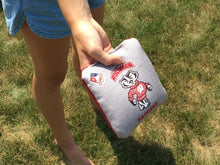 Load image into Gallery viewer, &quot;White/Black Wisconsin Badger Cornhole Bags Two-Sided Pro-Level Regulation - Officially Licensed KT Cornhole Wraps and Boards &quot;
