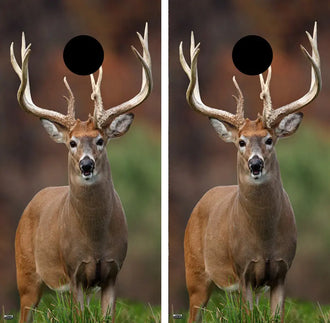 White Tail Buck Cornhole Wrap FREE LAMINATE Ripper Graphics