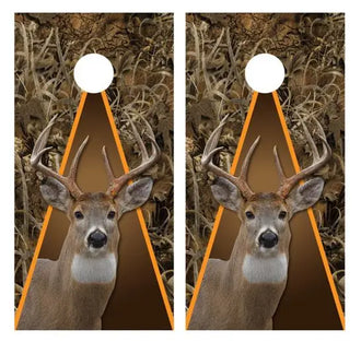 Whitetail Deer Grassland Camo Cornhole Wood Board Skin Wraps FREE LAMINATE Ripper Graphics