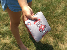 Load image into Gallery viewer, &quot;Wisconsin Badger Cornhole Bags Two-Sided Pro-Level Regulation - Officially Licensed KT Cornhole Wraps and Boards &quot;
