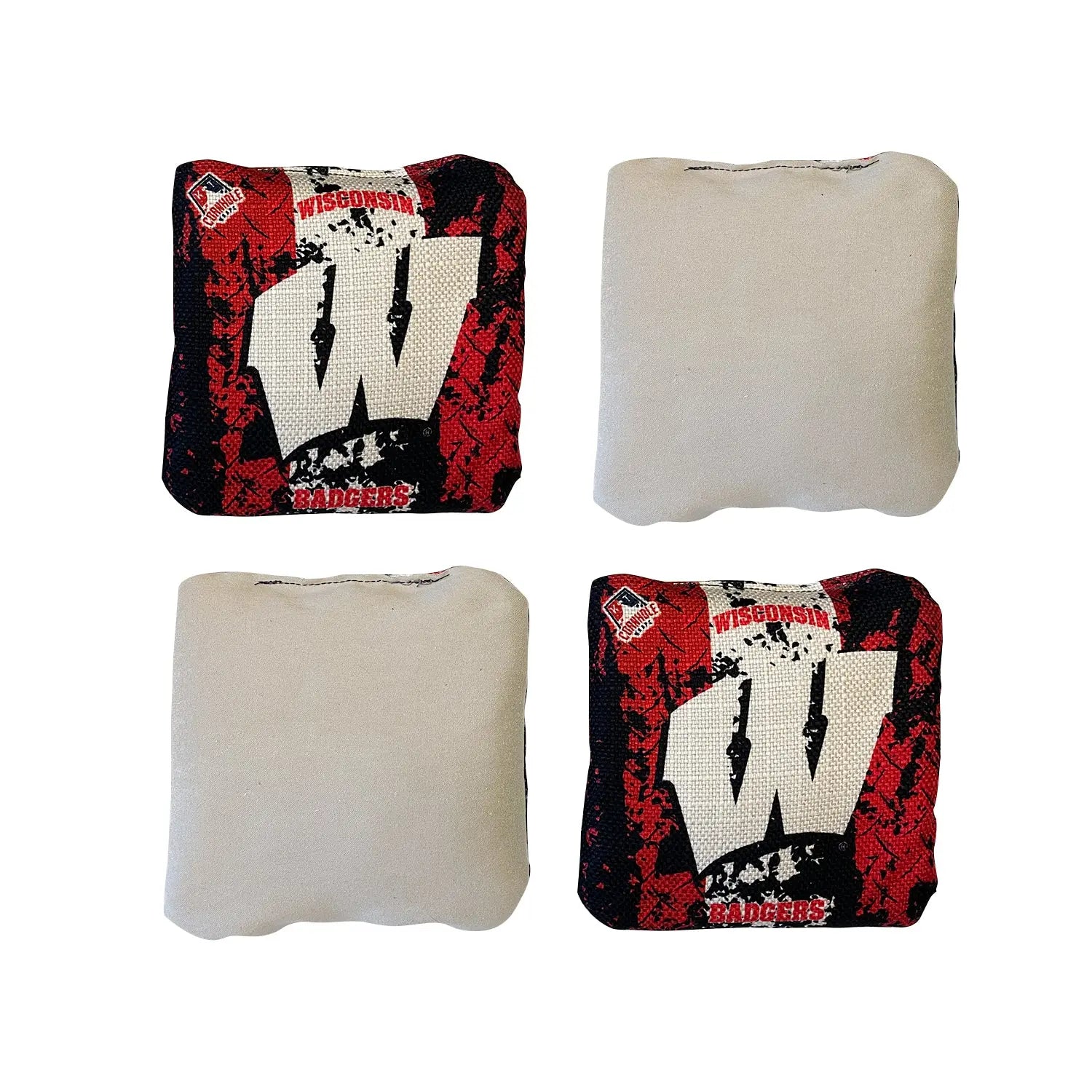 thumbnail image 2 of Wisconsin Badgers Version 2 Cornhole Wraps - Set Of 2 - Custom 2 of 11